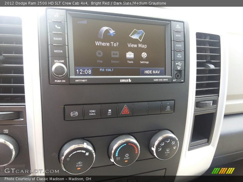 Bright Red / Dark Slate/Medium Graystone 2012 Dodge Ram 2500 HD SLT Crew Cab 4x4