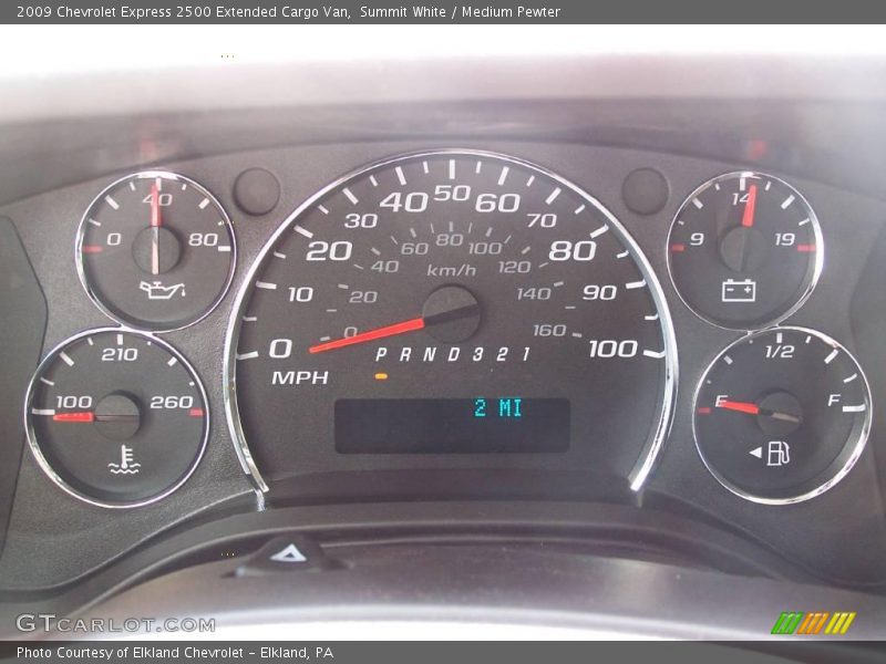 Summit White / Medium Pewter 2009 Chevrolet Express 2500 Extended Cargo Van