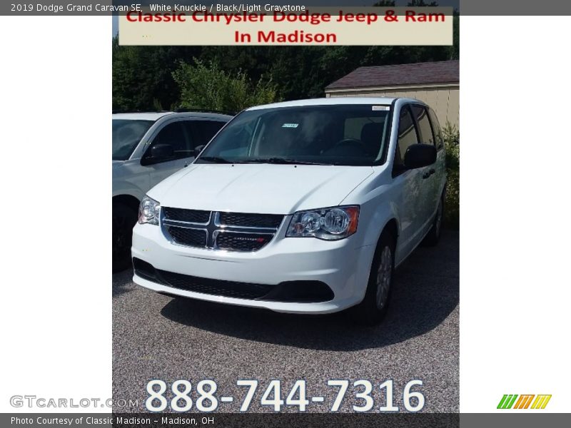 White Knuckle / Black/Light Graystone 2019 Dodge Grand Caravan SE