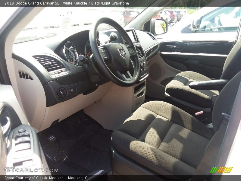 White Knuckle / Black/Light Graystone 2019 Dodge Grand Caravan SE