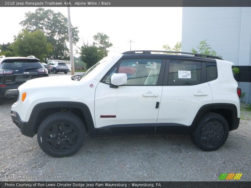 Alpine White / Black 2018 Jeep Renegade Trailhawk 4x4