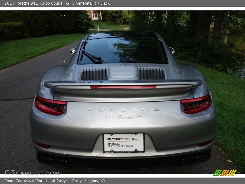 GT Silver Metallic / Black 2017 Porsche 911 Turbo Coupe