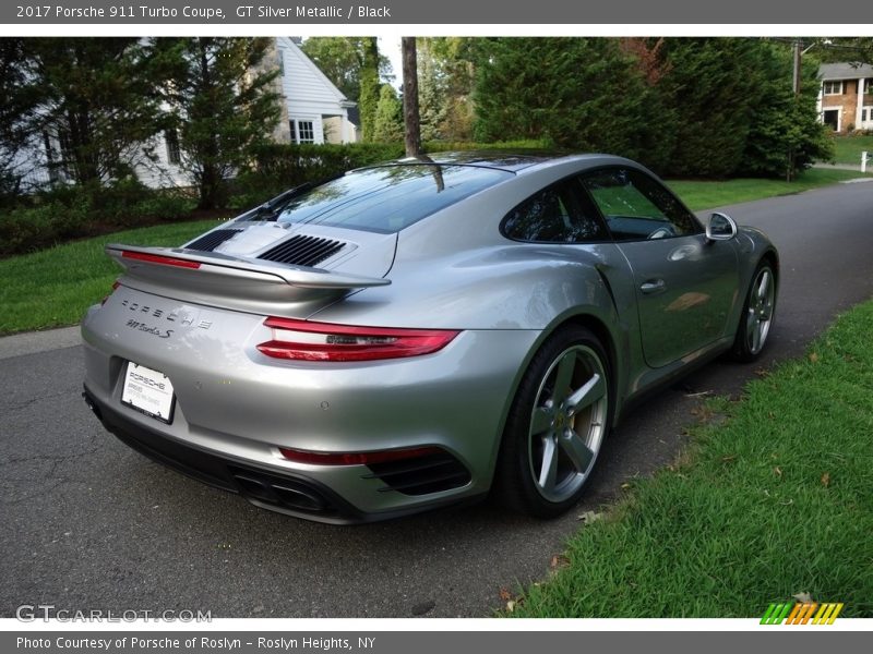 GT Silver Metallic / Black 2017 Porsche 911 Turbo Coupe
