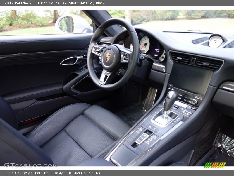 GT Silver Metallic / Black 2017 Porsche 911 Turbo Coupe