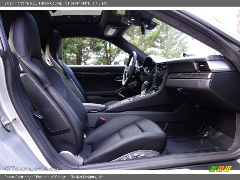 GT Silver Metallic / Black 2017 Porsche 911 Turbo Coupe