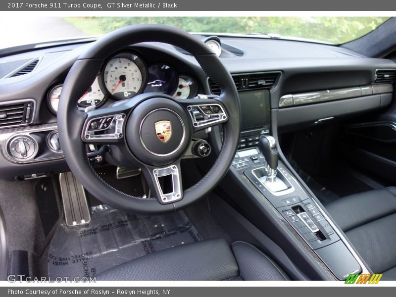 GT Silver Metallic / Black 2017 Porsche 911 Turbo Coupe