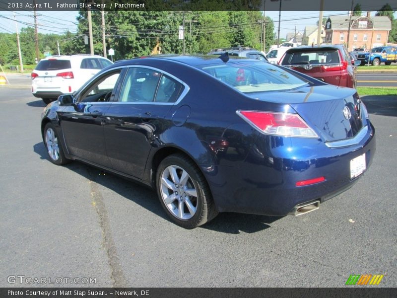 Fathom Blue Pearl / Parchment 2013 Acura TL