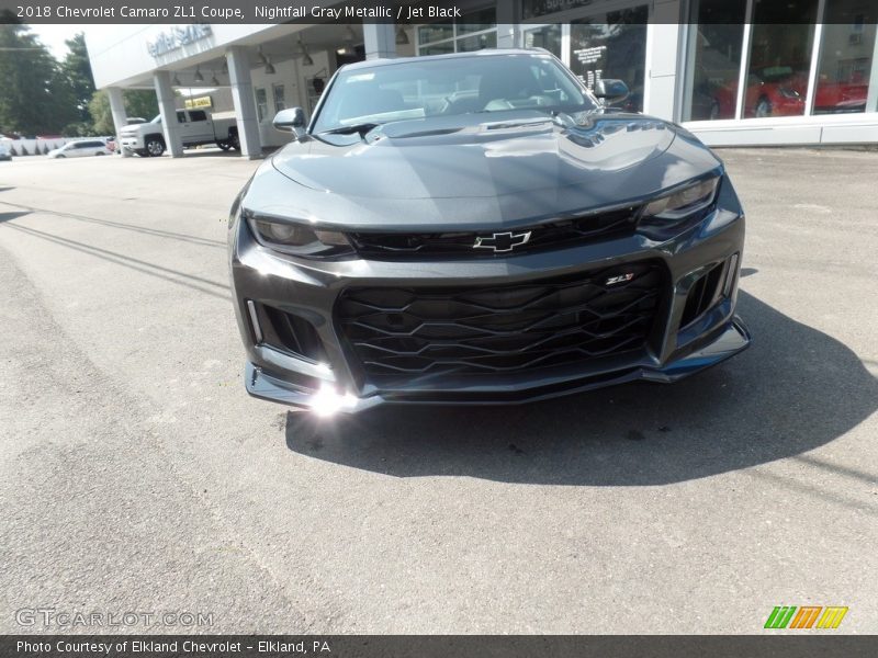 Nightfall Gray Metallic / Jet Black 2018 Chevrolet Camaro ZL1 Coupe