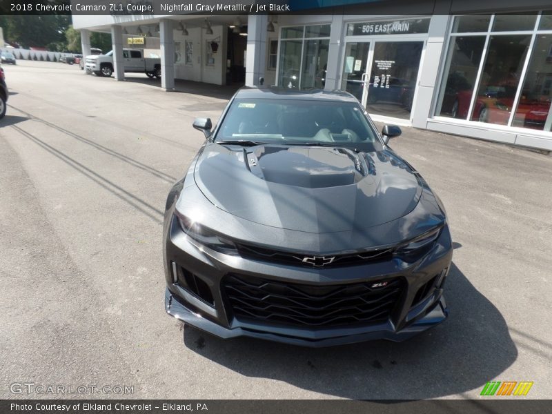 Nightfall Gray Metallic / Jet Black 2018 Chevrolet Camaro ZL1 Coupe
