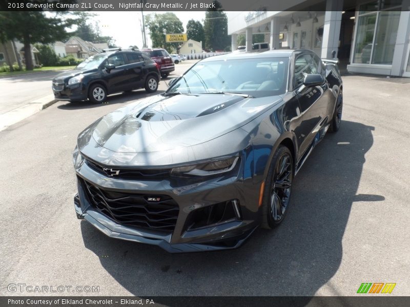 Nightfall Gray Metallic / Jet Black 2018 Chevrolet Camaro ZL1 Coupe