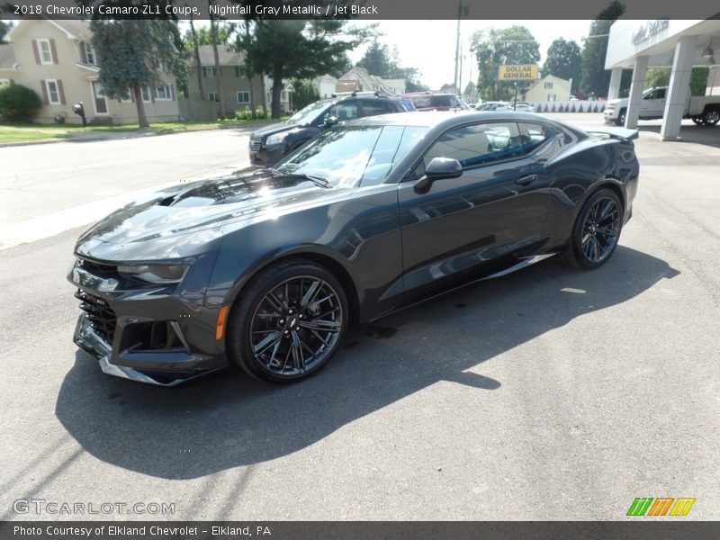 Nightfall Gray Metallic / Jet Black 2018 Chevrolet Camaro ZL1 Coupe