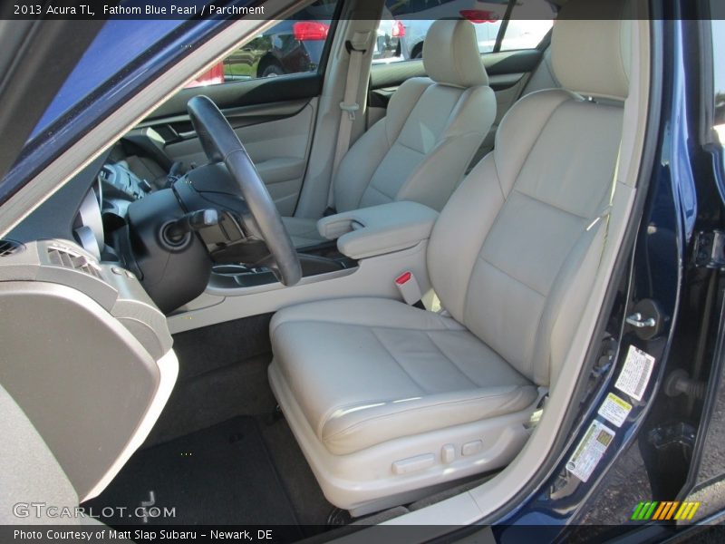 Fathom Blue Pearl / Parchment 2013 Acura TL