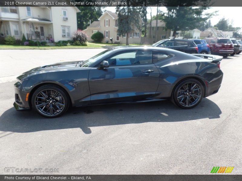 Nightfall Gray Metallic / Jet Black 2018 Chevrolet Camaro ZL1 Coupe