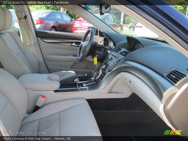 Fathom Blue Pearl / Parchment 2013 Acura TL