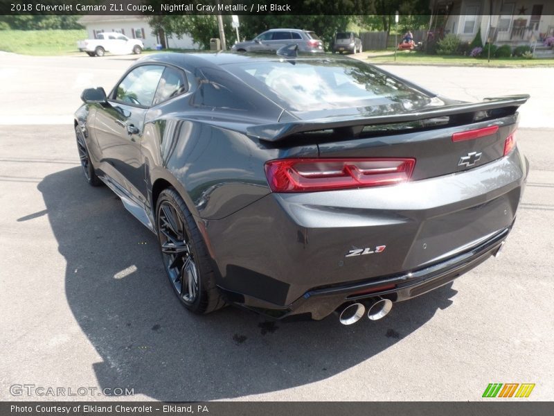 Nightfall Gray Metallic / Jet Black 2018 Chevrolet Camaro ZL1 Coupe