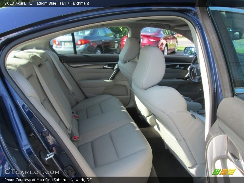 Fathom Blue Pearl / Parchment 2013 Acura TL
