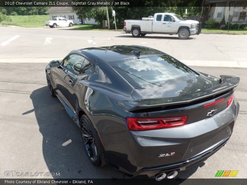 Nightfall Gray Metallic / Jet Black 2018 Chevrolet Camaro ZL1 Coupe