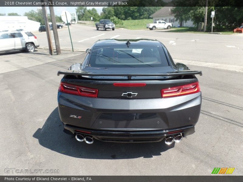 Nightfall Gray Metallic / Jet Black 2018 Chevrolet Camaro ZL1 Coupe
