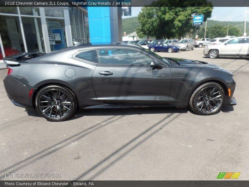 Nightfall Gray Metallic / Jet Black 2018 Chevrolet Camaro ZL1 Coupe