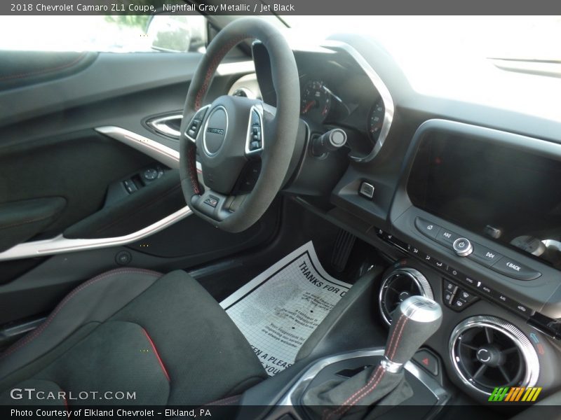 Nightfall Gray Metallic / Jet Black 2018 Chevrolet Camaro ZL1 Coupe