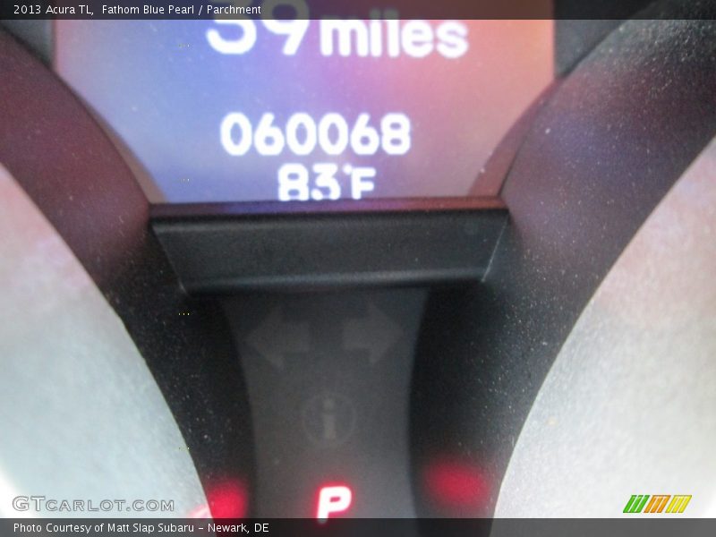 Fathom Blue Pearl / Parchment 2013 Acura TL