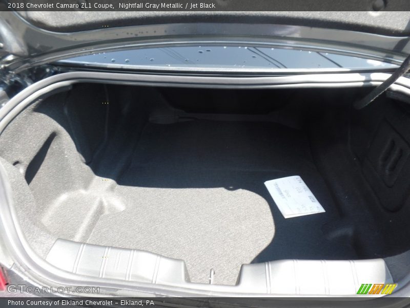 Nightfall Gray Metallic / Jet Black 2018 Chevrolet Camaro ZL1 Coupe