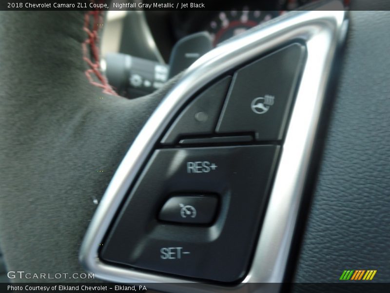 Nightfall Gray Metallic / Jet Black 2018 Chevrolet Camaro ZL1 Coupe