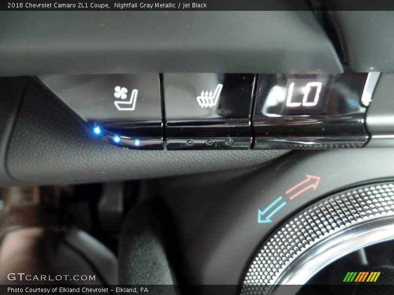 Nightfall Gray Metallic / Jet Black 2018 Chevrolet Camaro ZL1 Coupe