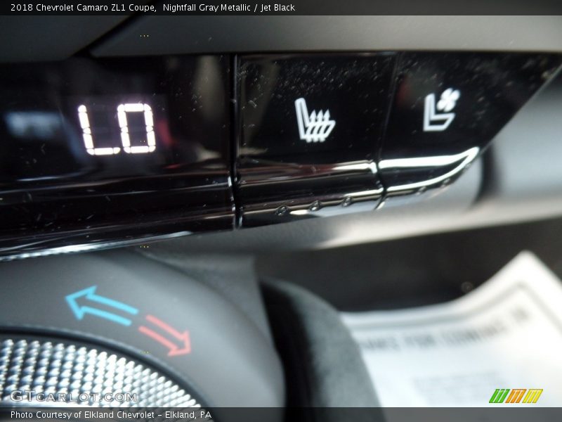 Nightfall Gray Metallic / Jet Black 2018 Chevrolet Camaro ZL1 Coupe