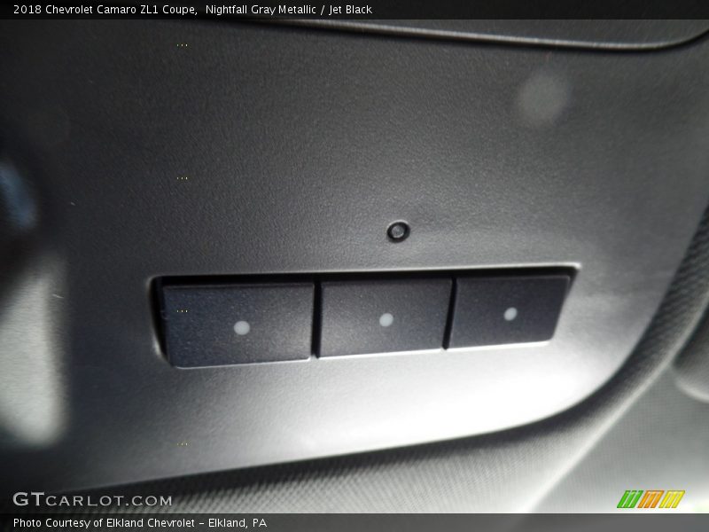 Nightfall Gray Metallic / Jet Black 2018 Chevrolet Camaro ZL1 Coupe
