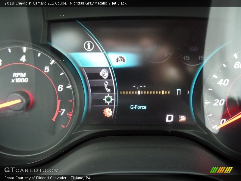 Nightfall Gray Metallic / Jet Black 2018 Chevrolet Camaro ZL1 Coupe