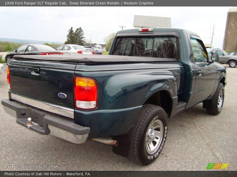 Deep Emerald Green Metallic / Medium Graphite 1998 Ford Ranger XLT Regular Cab