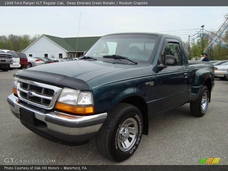 Deep Emerald Green Metallic / Medium Graphite 1998 Ford Ranger XLT Regular Cab