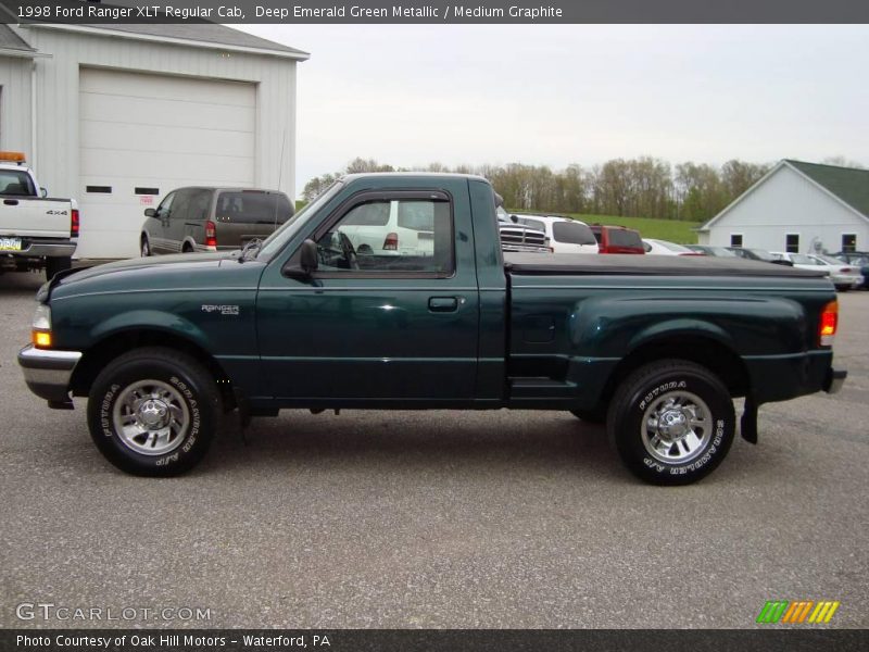Deep Emerald Green Metallic / Medium Graphite 1998 Ford Ranger XLT Regular Cab