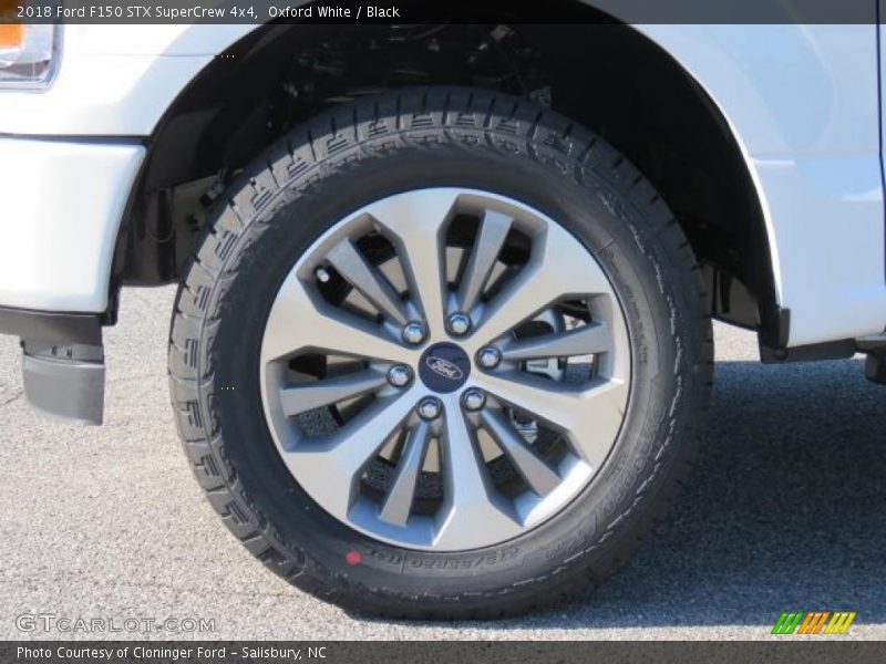 Oxford White / Black 2018 Ford F150 STX SuperCrew 4x4