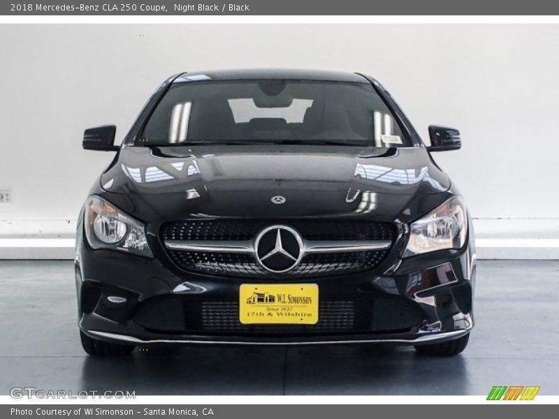 Night Black / Black 2018 Mercedes-Benz CLA 250 Coupe