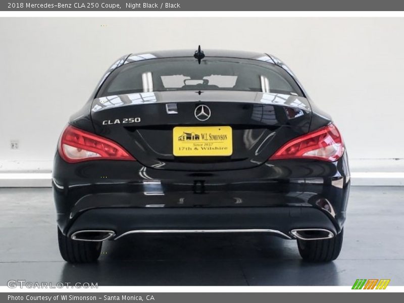 Night Black / Black 2018 Mercedes-Benz CLA 250 Coupe