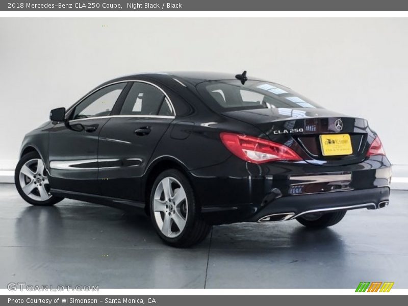 Night Black / Black 2018 Mercedes-Benz CLA 250 Coupe