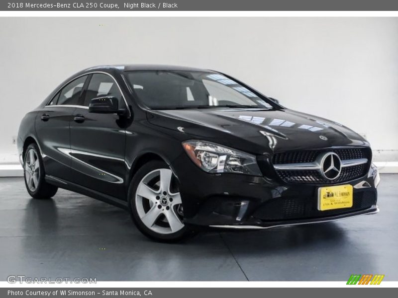 Night Black / Black 2018 Mercedes-Benz CLA 250 Coupe