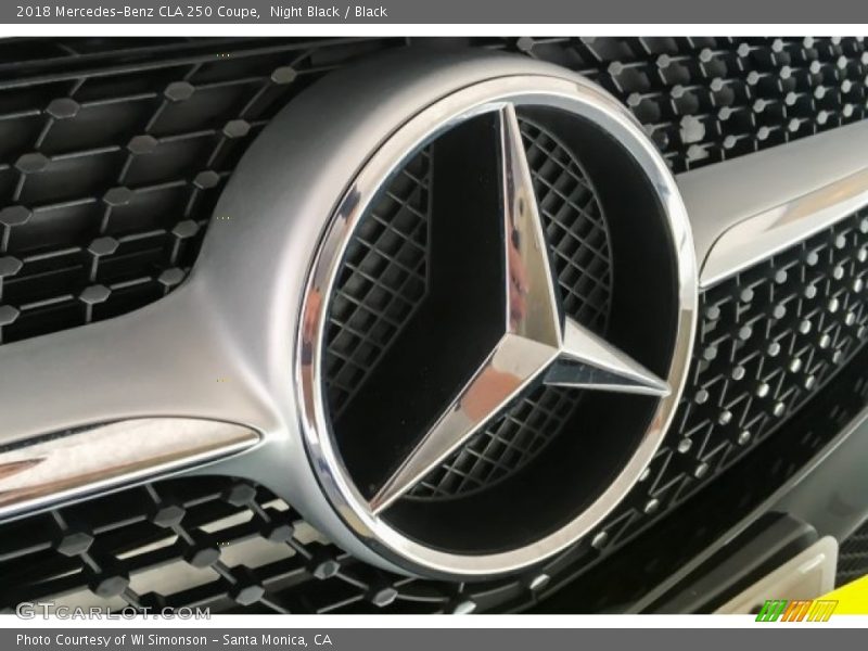 Night Black / Black 2018 Mercedes-Benz CLA 250 Coupe