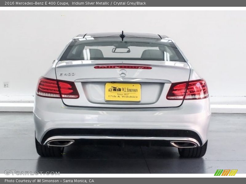 Iridium Silver Metallic / Crystal Grey/Black 2016 Mercedes-Benz E 400 Coupe