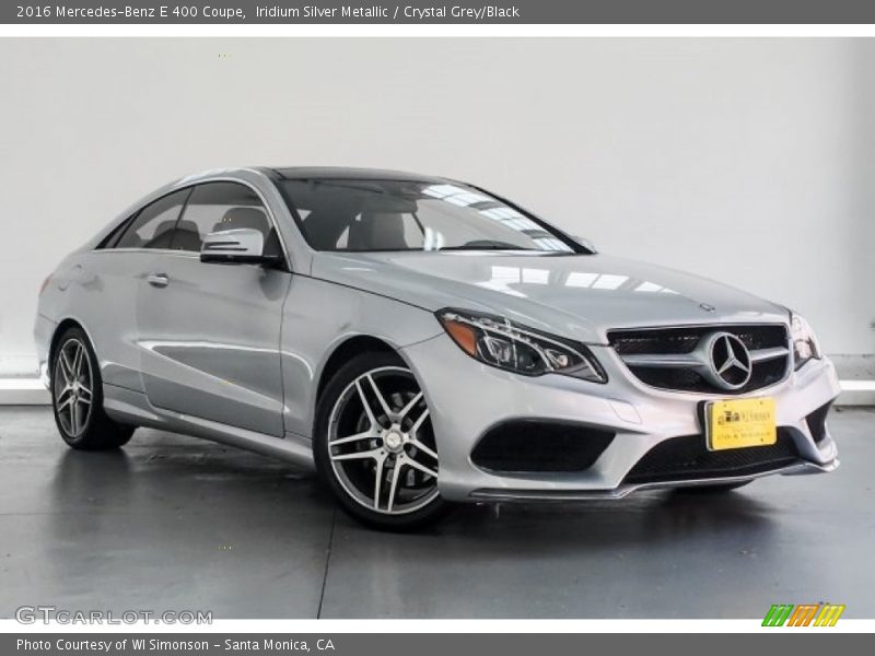 Iridium Silver Metallic / Crystal Grey/Black 2016 Mercedes-Benz E 400 Coupe