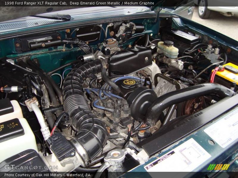 Deep Emerald Green Metallic / Medium Graphite 1998 Ford Ranger XLT Regular Cab