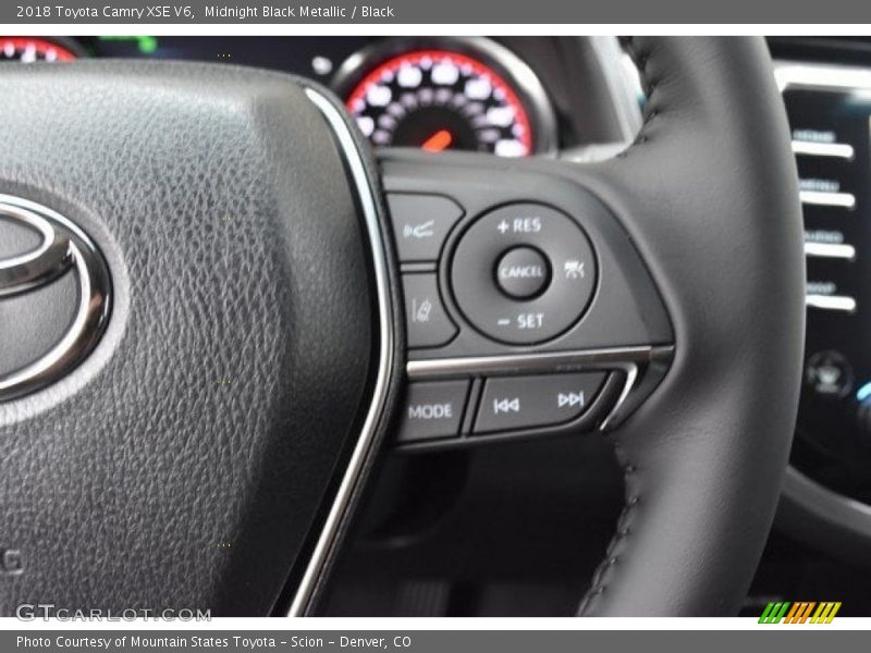 Midnight Black Metallic / Black 2018 Toyota Camry XSE V6
