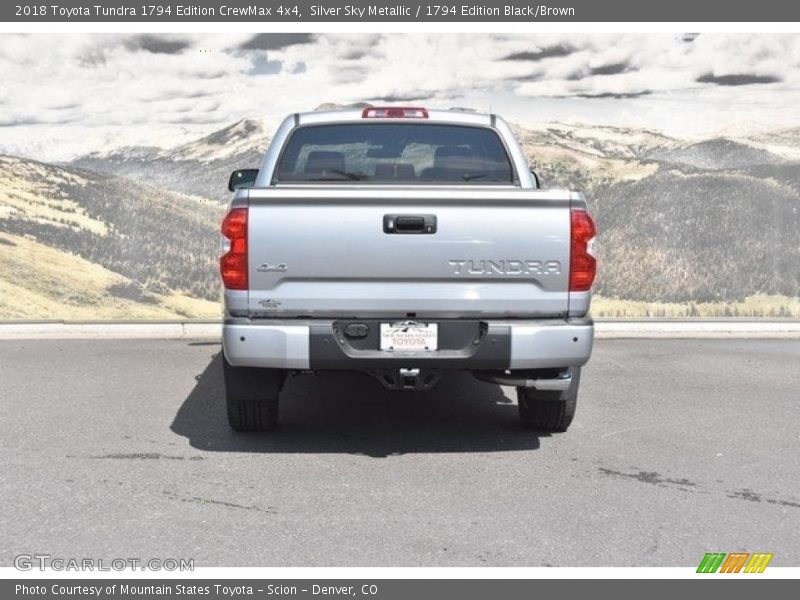 Silver Sky Metallic / 1794 Edition Black/Brown 2018 Toyota Tundra 1794 Edition CrewMax 4x4