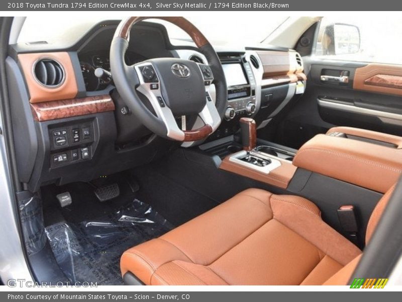 Silver Sky Metallic / 1794 Edition Black/Brown 2018 Toyota Tundra 1794 Edition CrewMax 4x4