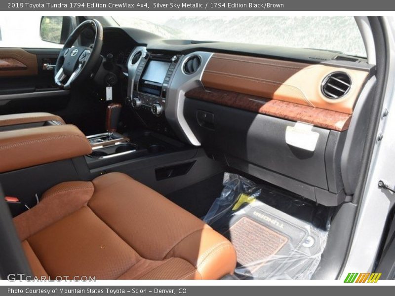 Silver Sky Metallic / 1794 Edition Black/Brown 2018 Toyota Tundra 1794 Edition CrewMax 4x4