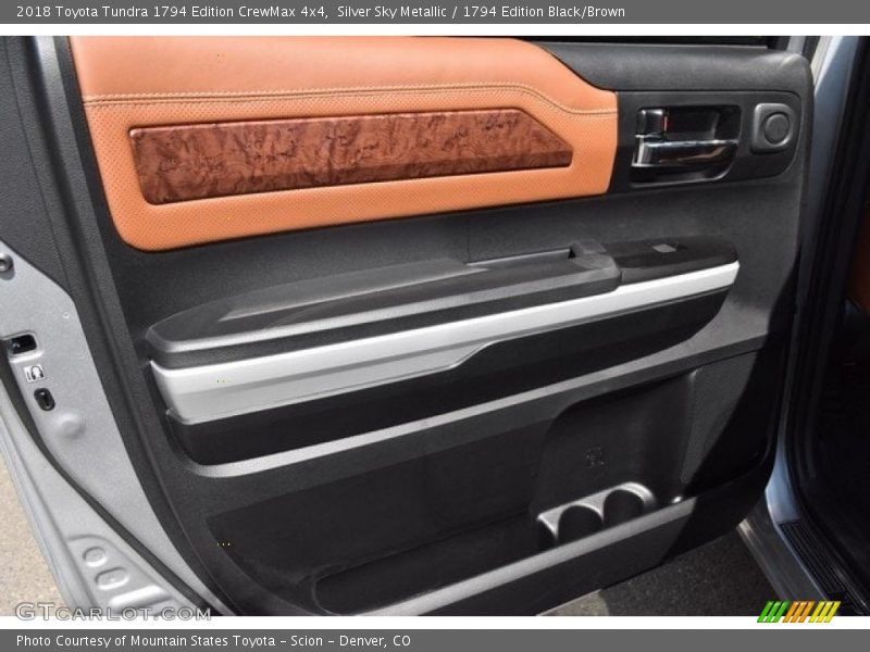 Silver Sky Metallic / 1794 Edition Black/Brown 2018 Toyota Tundra 1794 Edition CrewMax 4x4