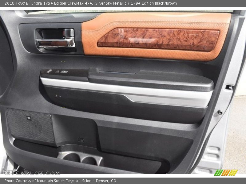Silver Sky Metallic / 1794 Edition Black/Brown 2018 Toyota Tundra 1794 Edition CrewMax 4x4