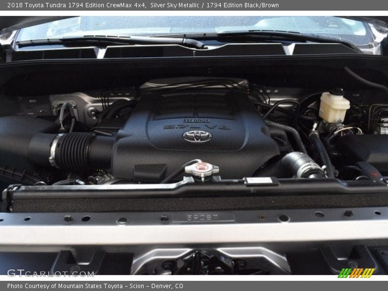 Silver Sky Metallic / 1794 Edition Black/Brown 2018 Toyota Tundra 1794 Edition CrewMax 4x4